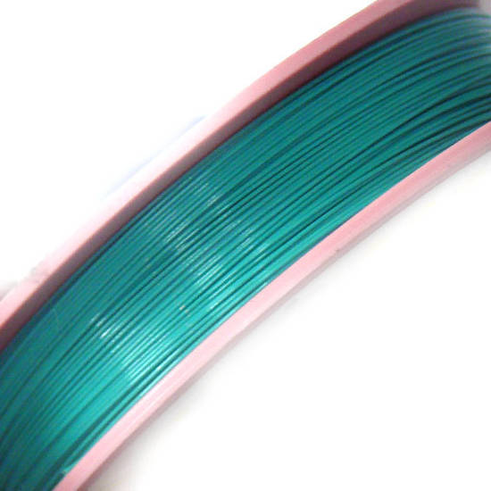 Tigertail Beading Wire: 100m roll -  Emerald, light (A grade)