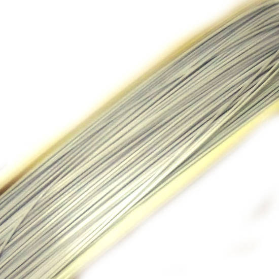Tigertail Beading Wire: 1 meter -  Very Light Grey/White