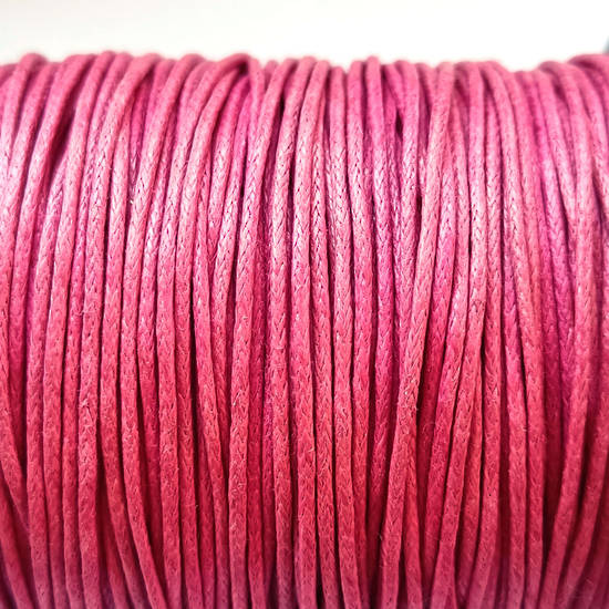 NEW! Indian round cotton cord - 1mm - Rose