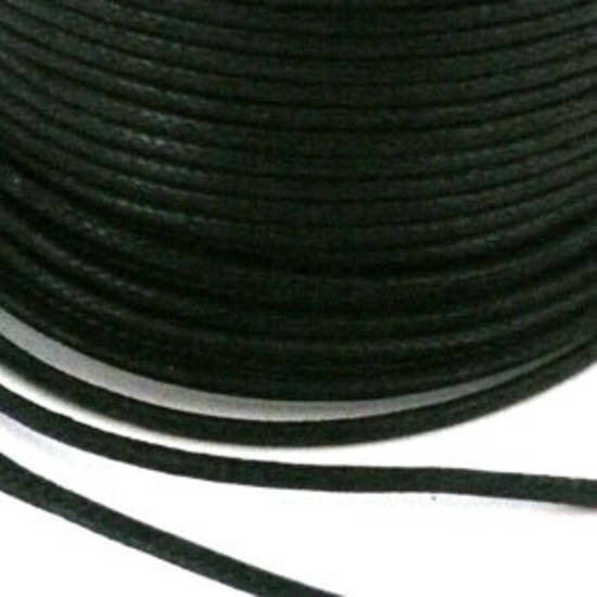 Indian round cotton cord: 2mm - black