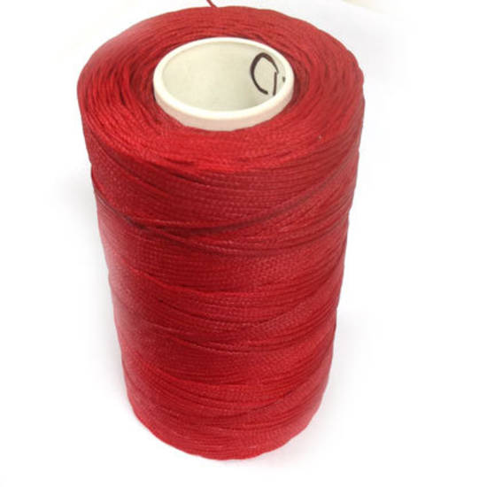 1mm Braided Waxed Cord, Red