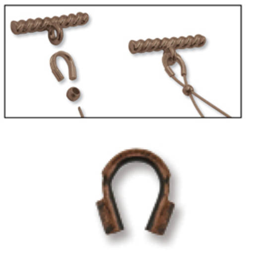 Wire Protector: Antique Copper 4mm