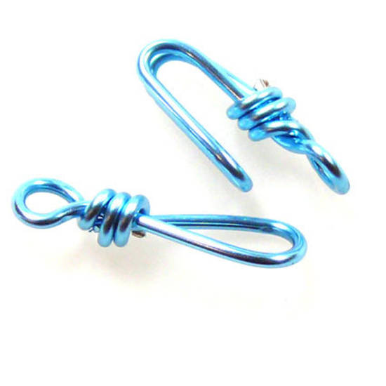 Hook and Eye Clasp, Ice Blue