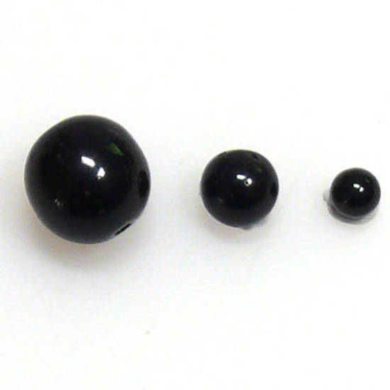Black Agate Balls - 6mm
