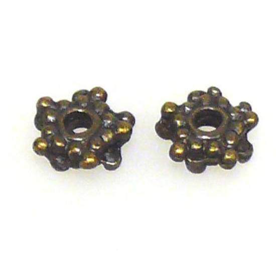 Metal Spacer:  7mm double spacer - brass
