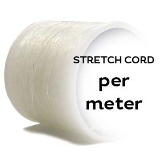 0.7mm Clear Stretch Cord, Crystal Tec - per meter