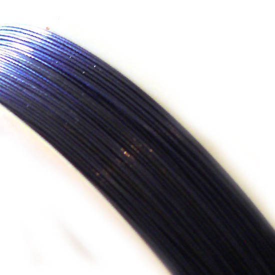 Tigertail Beading Wire: 100m roll -Midnight Blue