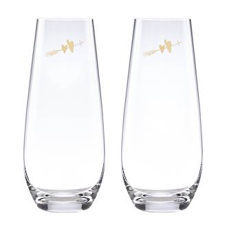 kate spade new york Two Hearts Stemless Toasting Flutes pr