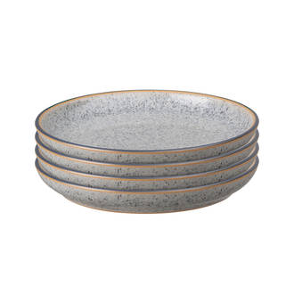 Studio Grey Medium Plate 21cm, Grey set of 4