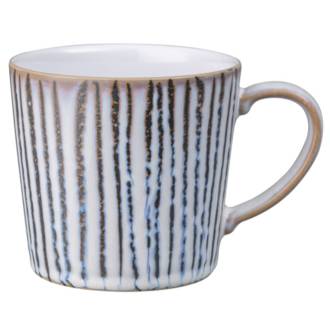 Denby Wax Stripe White Mug