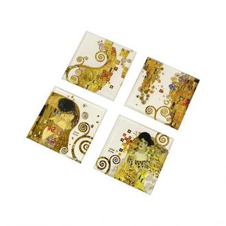 Klimt Coaster Set, 4 pieces