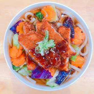 Hot & Spicy Chicken Udon (Soup)