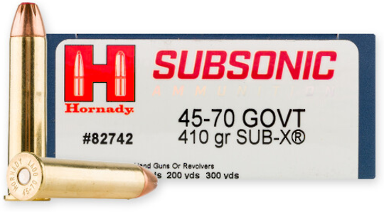 Hornady Sub-X 45-70 GOVT 410gr x20