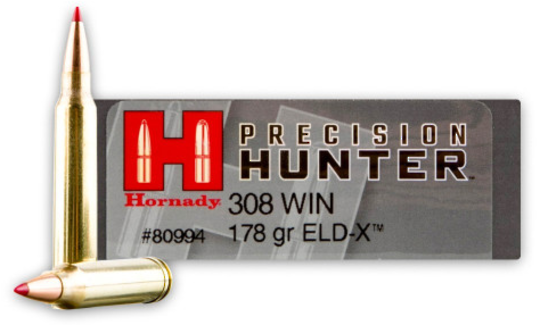 Hornady Precision Hunter 308 Win 178gr ELD-X x20 #80994