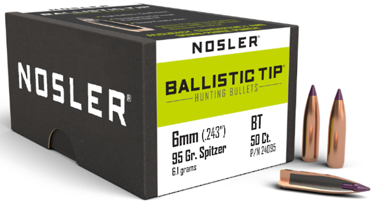 Nosler Ballistic Tip 6mm 95gr 24095