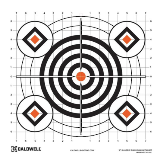Caldwell Paper Target 16" Bullseye 10 Pack