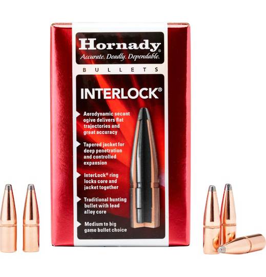 Hornady 25 Cal .257 117 gr InterLock® RN 2550 Box of 100