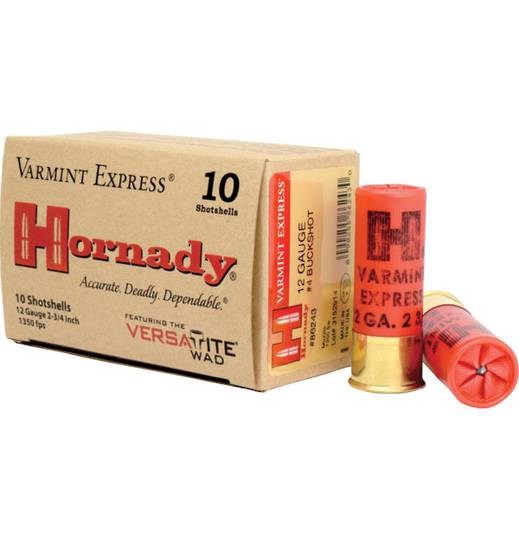 Hornady Varmint Express 12ga #4 Buckshot  x10   #86243