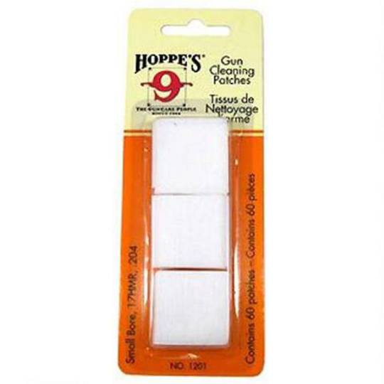 Hoppes Cleaning Patches .17-20Cal x60