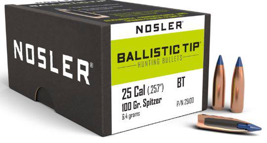 Nosler Ballistic Tip 25cal 100gr 25100