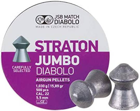 JSB Jumbo Straton .22 cal Pellets x500