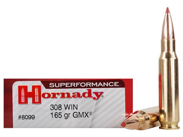 Hornady Superformance 308win 165gr GMX x20 #8099