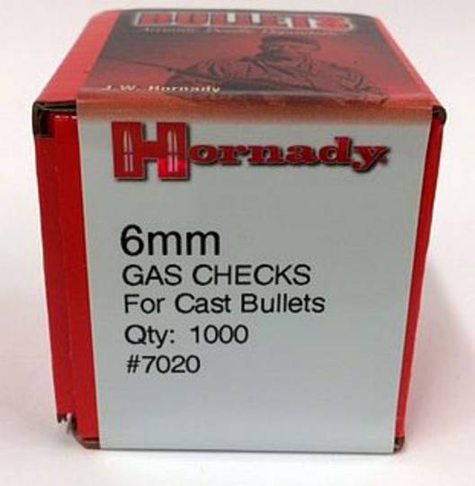 Hornady 6mm Gas Checks 7020