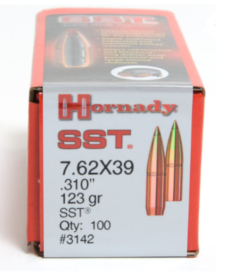 Hornady 7.62x39 Projectiles 123gr SST 3142
