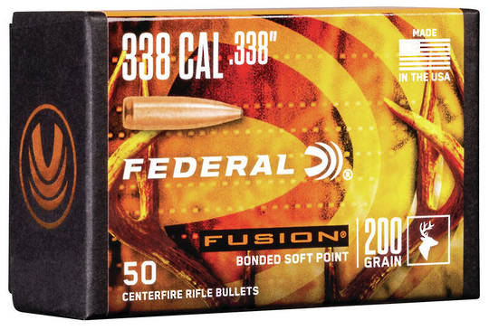 Federal Fusion Projectiles 338cal 200gr x50