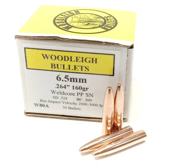 Woodleigh 6.5mm 160gr PPSN x50