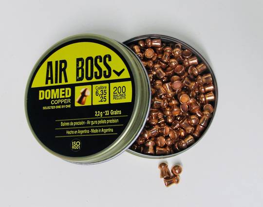 Apolo Air Boss Domed Copper 25 cal / 6.35mm Tin 200