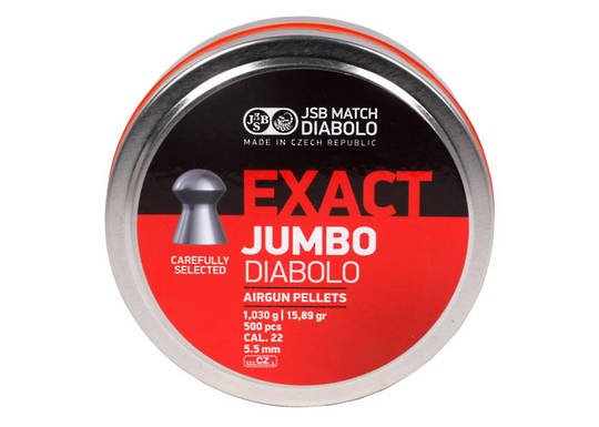 JSB Exact Jumbo Diabolo 22 cal 15.89 grain x500
