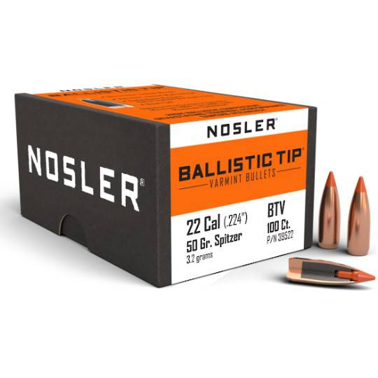 Nosler Ballistic Tip Varmint 22cal 50gr  39522