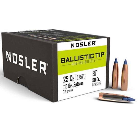 Nosler Ballistic Tip 25cal 115gr 25115
