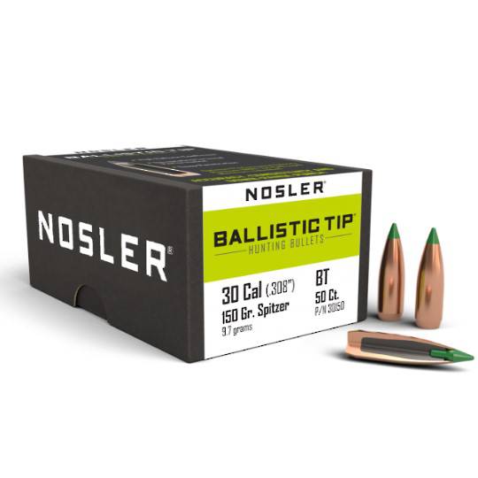 Nosler Ballistic Tip 30cal 150gr 30150