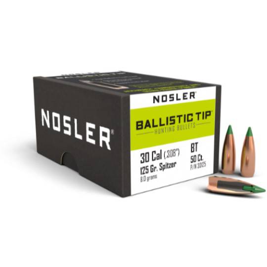 Nosler Ballistic Tip 30cal 125gr 30125