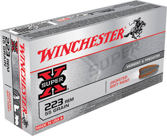Winchester Super X 223 Rem 55gr PSP 20 Rounds