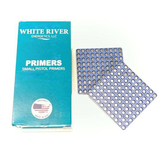 White River Energetics Small Pistol Primers x1000