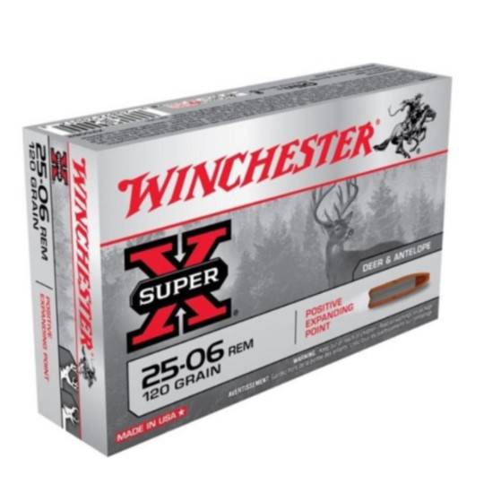 Winchester Super X 25-06 Rem 120gr PP 20 Rounds