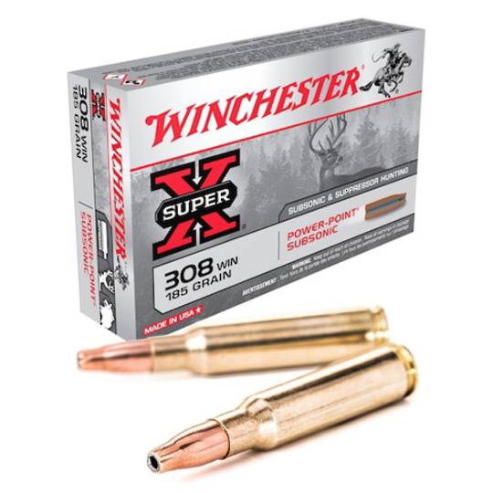 Winchester Super X 308Win Subsonic 185gr HP x20