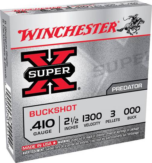 Winchester Super-X 410 2.5" #000  (5x)