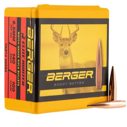 Berger 6.5 140gr Elite Hunter x100 26552