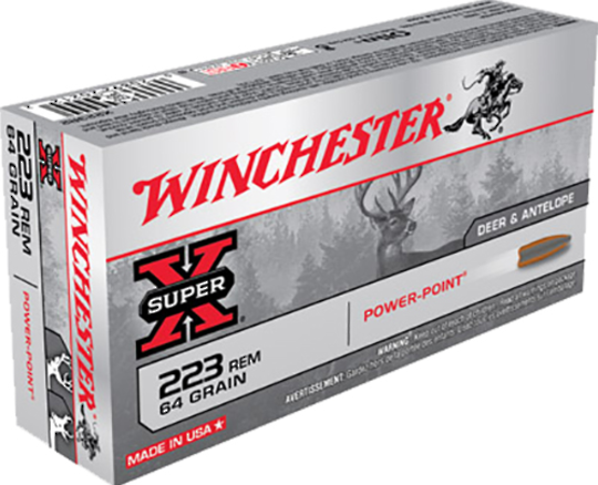 Winchester Super X 223 Rem 64gr PP 20 Rounds