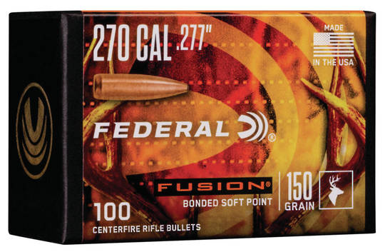 Federal Fusion Projectiles 270cal 150gr x100