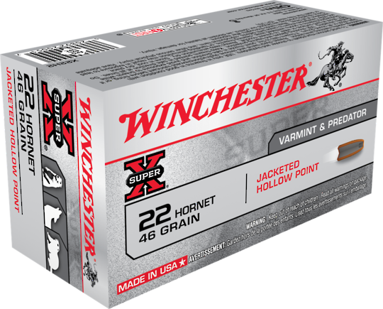 Winchester Super x 22 Hornet 46gr HP x50