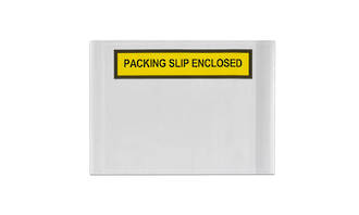 'Packing Slip Enclosed' Document Envelopes Hi-Tack 115x150mm Box of 1000