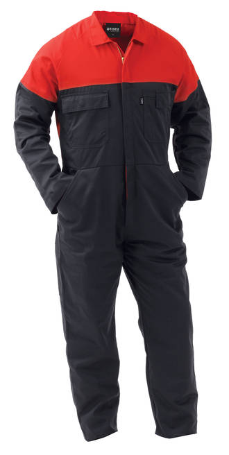 CDZPC Safety Overall Charcoal/Red Sizes 4-16