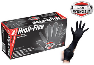 Glove Disposable Nitrile Black M-2XL