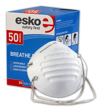 Esko Dust Mask PC101e Nuisance Non-Toxic Box of 50