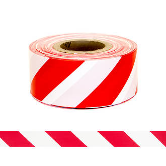 Safety Barrier Tape "Red/White Stripe 75x250m